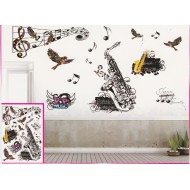 Sticker decorativ 5D Jazz music Sticker decorativ 5D Jazz music