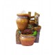 Fantana arteziana, cu buton On/off, 3 Vase, 28 cm, 1181CX