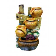 Fantana arteziana, cu buton On/off, 3 Vase, 35 cm, 1169CX