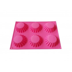 Forma din silicon pentru prajituri, 6 cavitati, 105COF