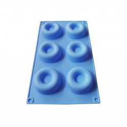 Forma din silicon pentru prajituri in forma rotunda, 6 cavitati, 103COF