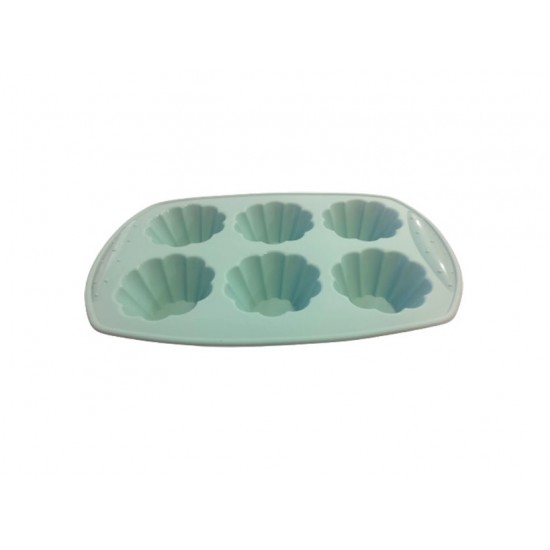 Forma din silicon pentru savarine, 6 cavitati, 77COF