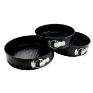 Set 3 Tavi forma rotunda pentru  prajituri, bucatarie, Rose, 65COF