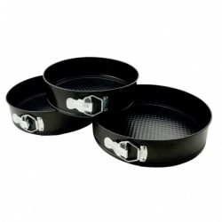 Set 3 Tavi forma rotunda pentru  prajituri, bucatarie, Rose, 65COF
