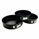 Set 3 Tavi forma rotunda pentru  prajituri, bucatarie, Rose, 65COF