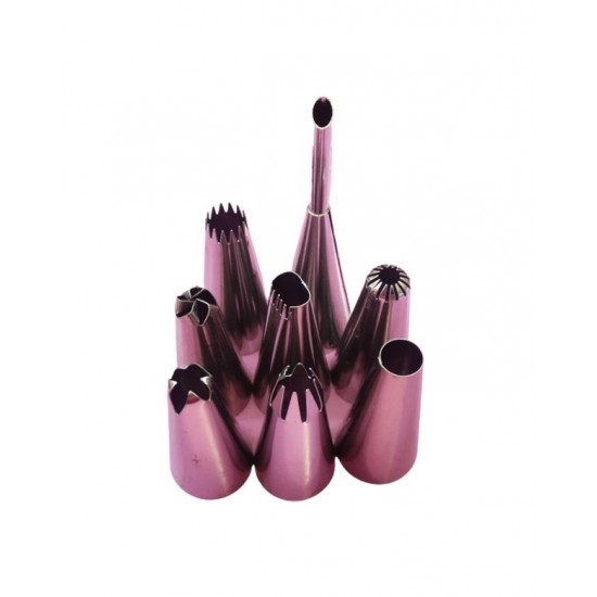 Set 8 duiuri ornat din inox, Rose, 59COF