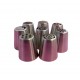 Set 8 duiuri ornat din inox cu adaptor inclus, 4.2 cm, Rose, 84COF
