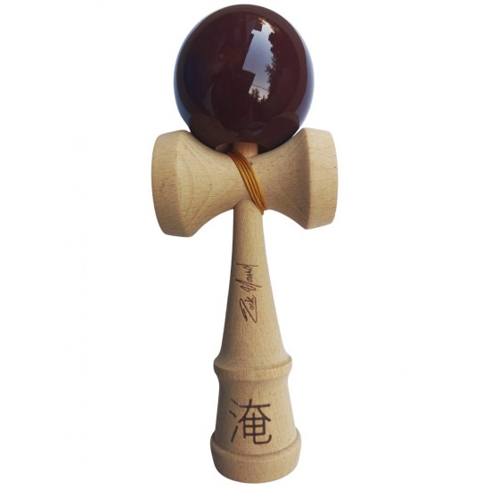Kendama profesionala, Bila din lemn + Sticker pentru telefon, 122KD