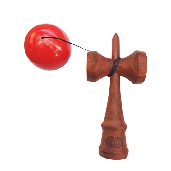 Kendama din lemn natural, Bila lemn + Sticker pentru telefon, 146KD