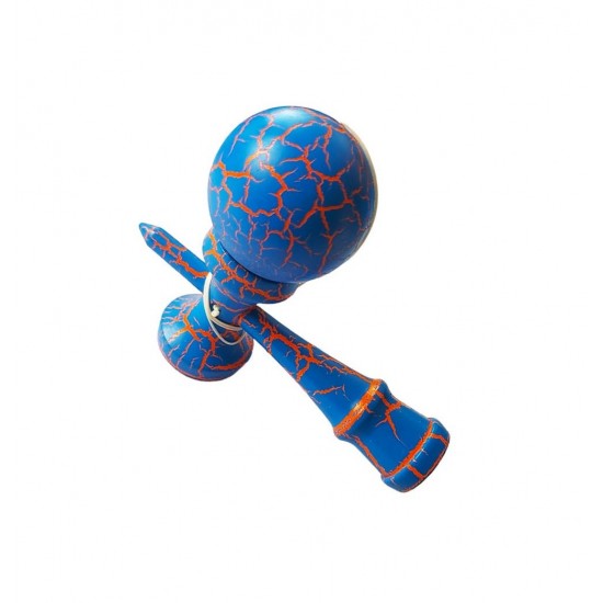 Kendama profesionala, Albastru/Portocaliu, 14KD