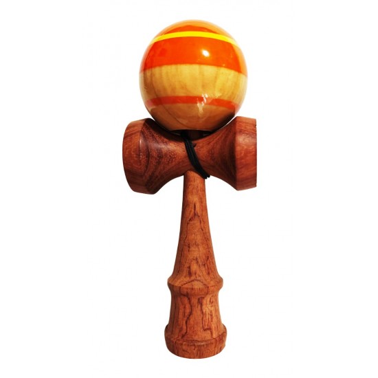 Kendama din lemn natural, Bila lemn + Sticker Waterproof USA pentru telefon, 150KD