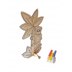 Pictura pe lemn, Model Maimuta, 16 cm, 211LF