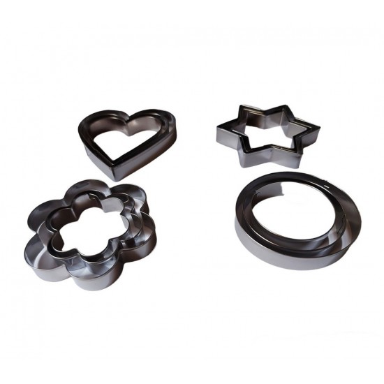 Set 12 forme decupatoare, Forme pentru biscuiti, 284COF
