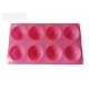 Forma silicon pentru prajituri turnate, Roz, 8 cavitati, 28 cm, 432COF-1