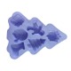 Forma silicon pentru prajituri, Tema Craciun, 6 cavitati, Mov, 23 cm, 474COF