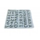 Forma silicon cu Cifre, Litere, Piciorus, Manuta, Biberon, Dinozaur, Suzeta, Albastru, 21 cm, 491COF