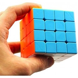 Cub Magic 4x4x4, QiYi Qizheng S Neon, Stickerless, 510CUB