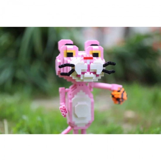 Set constructie Pantera Roz din micro caramizi, 820 piese, 511CUB
