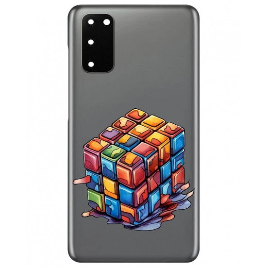 Set Cub Magic  3x3x3 MoYu MeiLong Stickerless, + 1 sticker 15 cm tableta, 1 sticker  4 cm telefon, 512CUB