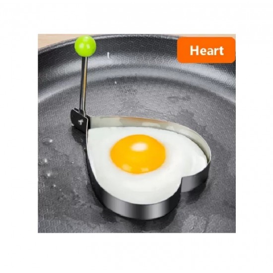 Set 2 forme de prajit oua sau de prajit clatite in forma de inimiora si stea, 8 cm, 514COF