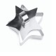 Forme prajituri inima, stea, floare, rotund cu pasator, pentru patiserie, bucatarie si plating, inox, 528COF