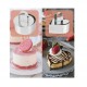 Forme prajituri inima, stea, floare, rotund cu pasator, pentru patiserie, bucatarie si plating, inox, 528COF