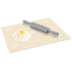 Covoras pentru aluat din silicon, foaie antiaderenta, 60x80 cm, Bej, 559COF Covoras pentru aluat din silicon, foaie antiaderenta, 60x80 cm, Bej, 559COF