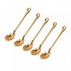 Set 6 lingurite cu suport Lebada, Luxury Gold, 14 cm, A13834