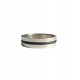 Inel cu dunga neagra, Argintiu, Marimea 21, BR81-4 Inel cu dunga neagra, Argintiu, Marimea 21, BR81-4