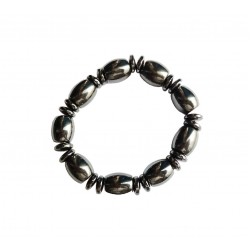 Bratara cu pietre Hematit,  Negru, BR65