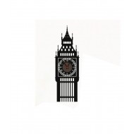Ceas decorativ de perete, Big Ben, Ceas cu Autocolant, 90 cm, CD882