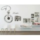 Ceas decorativ de perete, London, Ceas cu Autocolant, 50 cm, CD869