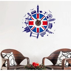 Ceas decorativ de perete, London, Ceas cu Autocolant, 52 cm, CD861
