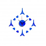Ceas decorativ de perete, Turnul Eiffel, Oglinda acrilica, 40 cm, MC-077 Ceas decorativ de perete, Turnul Eiffel, Oglinda acrilica, 40 cm, MC-077