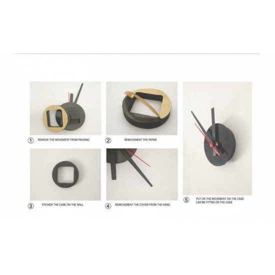 Ceas decorativ de perete, London, Ceas cu Autocolant, 50 cm, CD869