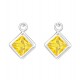 Cercei argint, Inima, Cristale Yellow, A4S23942 Cercei argint, Inima, Cristale Yellow, A4S23942