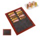 Covoras microforat pentru copt eclere, foaie antiaderenta, 40x30 cm, 18 Eclere,  Maro, 397COF