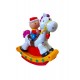 Cowboy pe cal, Balanseaza lumineaza si canta, Galben, 17135SX-1
