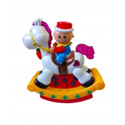Cowboy pe cal, Balanseaza lumineaza si canta, Galben, 17135SX-1