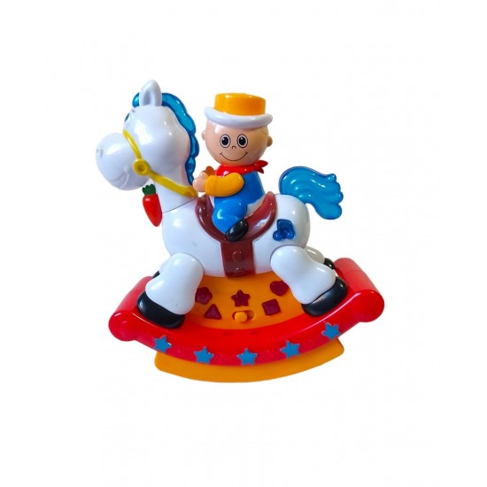 Cowboy pe cal, Balanseaza lumineaza si canta, Rosu, 17135SX