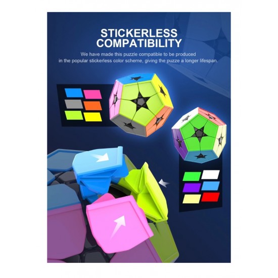 Cub Magic 2x2x2, MoYu Meilong Kibiminx, Stickerless, 399CUB-1