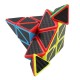 Cub Magic 3x3x3 Moyu MeiLong Pyraminx fibra de carbon, Black, 368CUB-1