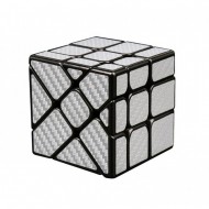 Cub Magic  3x3x3 Moyu Unequal Fisher fibra de carbon silver, 153CUB-1