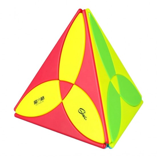 Cub Magic 3x3x3, QiYi Clover Pyraminx, Stickerless, 369CUB-1