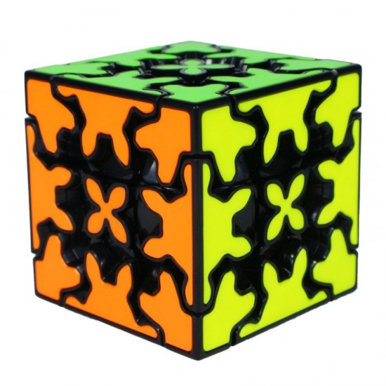 Cub Magic 3x3x3, QiYi Gear 5.7 cm SpeedCube, Black, 418CUB-1