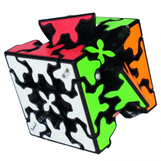 Cub Magic 3x3x3, QiYi Gear 5.7 cm SpeedCube, Black, 418CUB-1