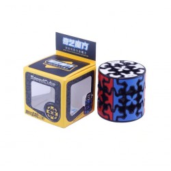 Cub Magic 3x3x3, QiYi Gear Cylinder SpeedCube, Black, 417CUB-1
