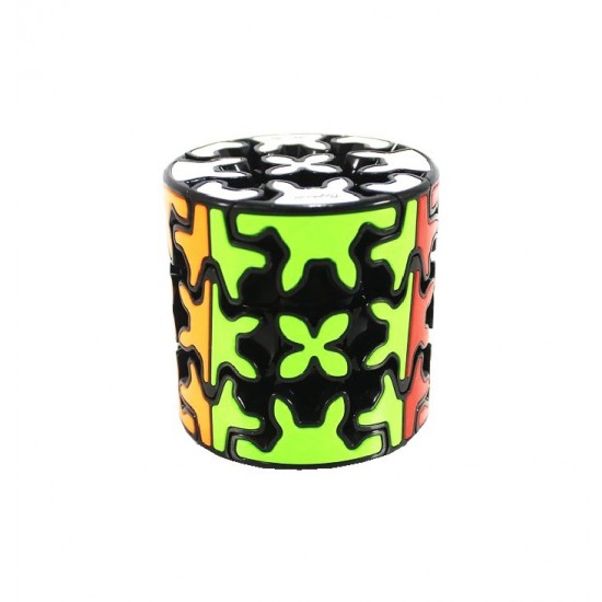 Cub Magic 3x3x3, QiYi Gear Cylinder SpeedCube, Black, 417CUB-1