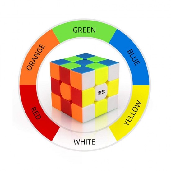 Cub Magic 3x3x3 QiYi QiMeng Plus 9 cm, Stickerless, 332CUB-1