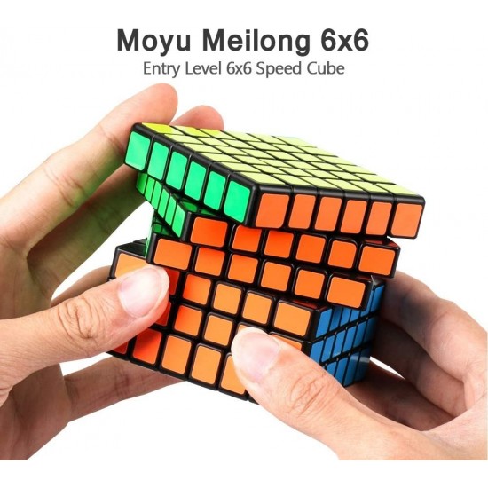 Cub Magic 6x6x6 Moyu MoFang Meilong, Black, 440CUB-1
